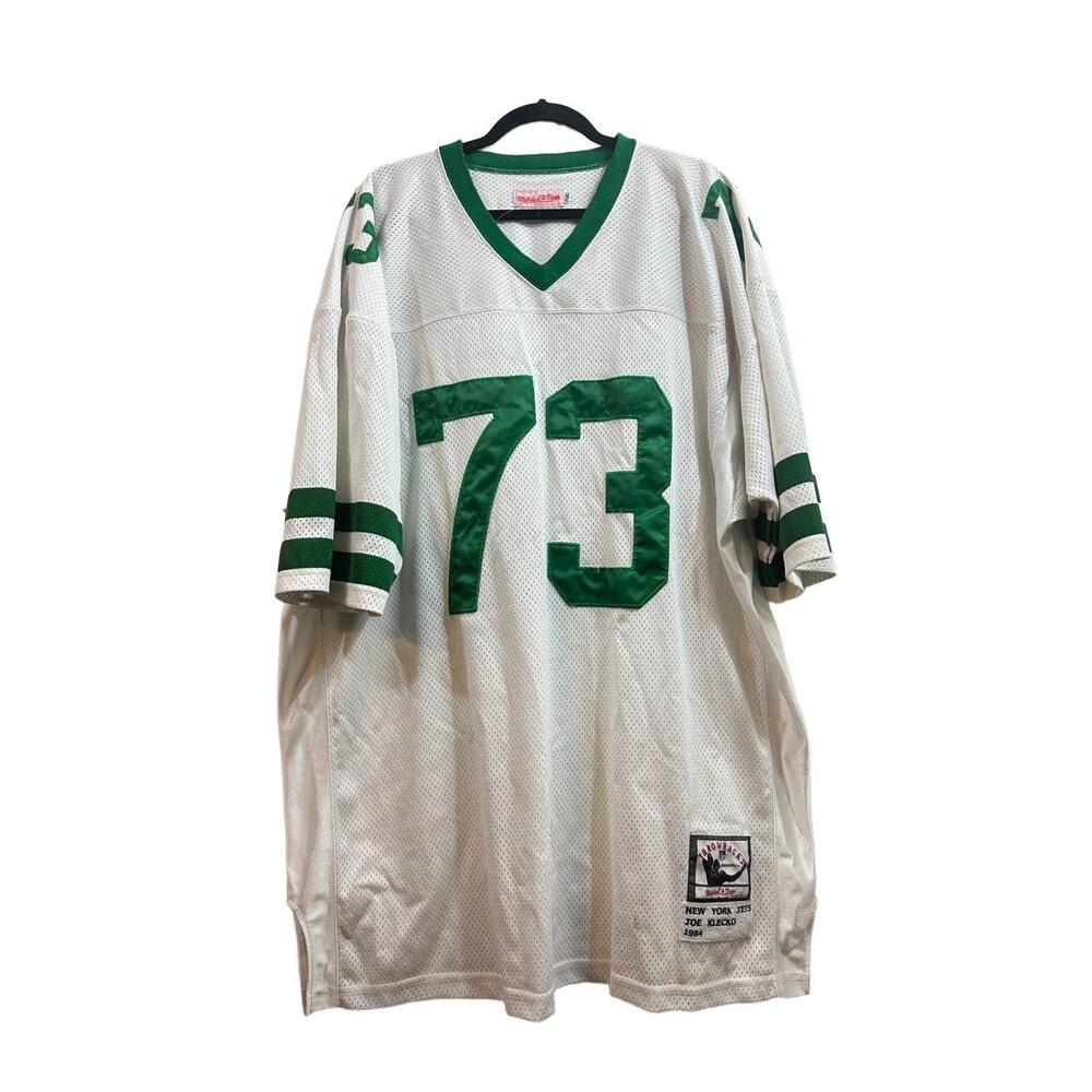 Mitchell & Ness Throwback New York Jets Klecko 1984 Sz 54 White Football  #73